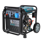 Könner & Söhnen KS 8100iEG LPG/petrol inverter generator 8000 W,with UK Plug Sockets 1 x 13A 230V,1 x CEE 230V 32A,2 USB ports,copper winding,dual fuel generator